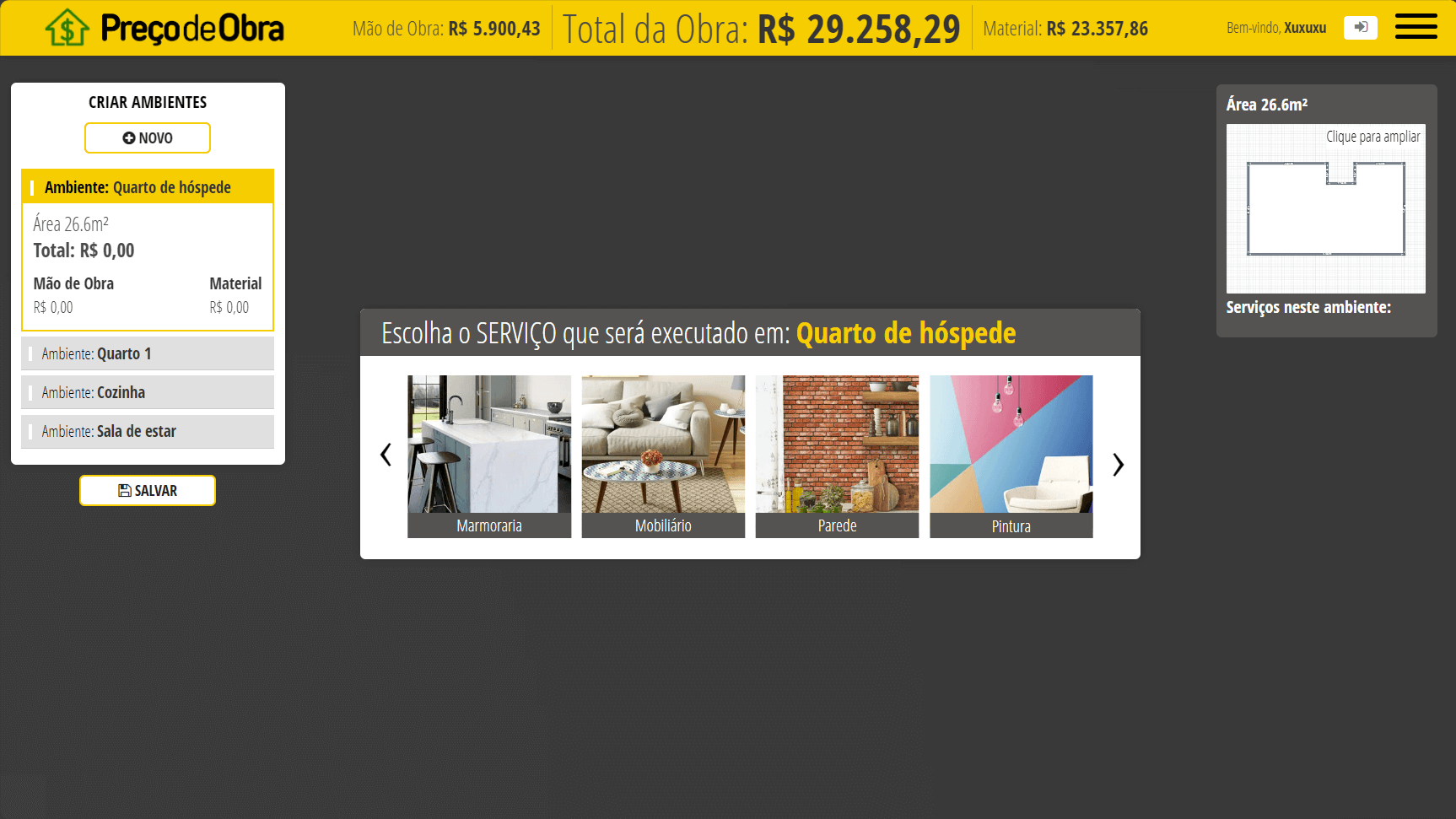 1º Nível do Menu Principal